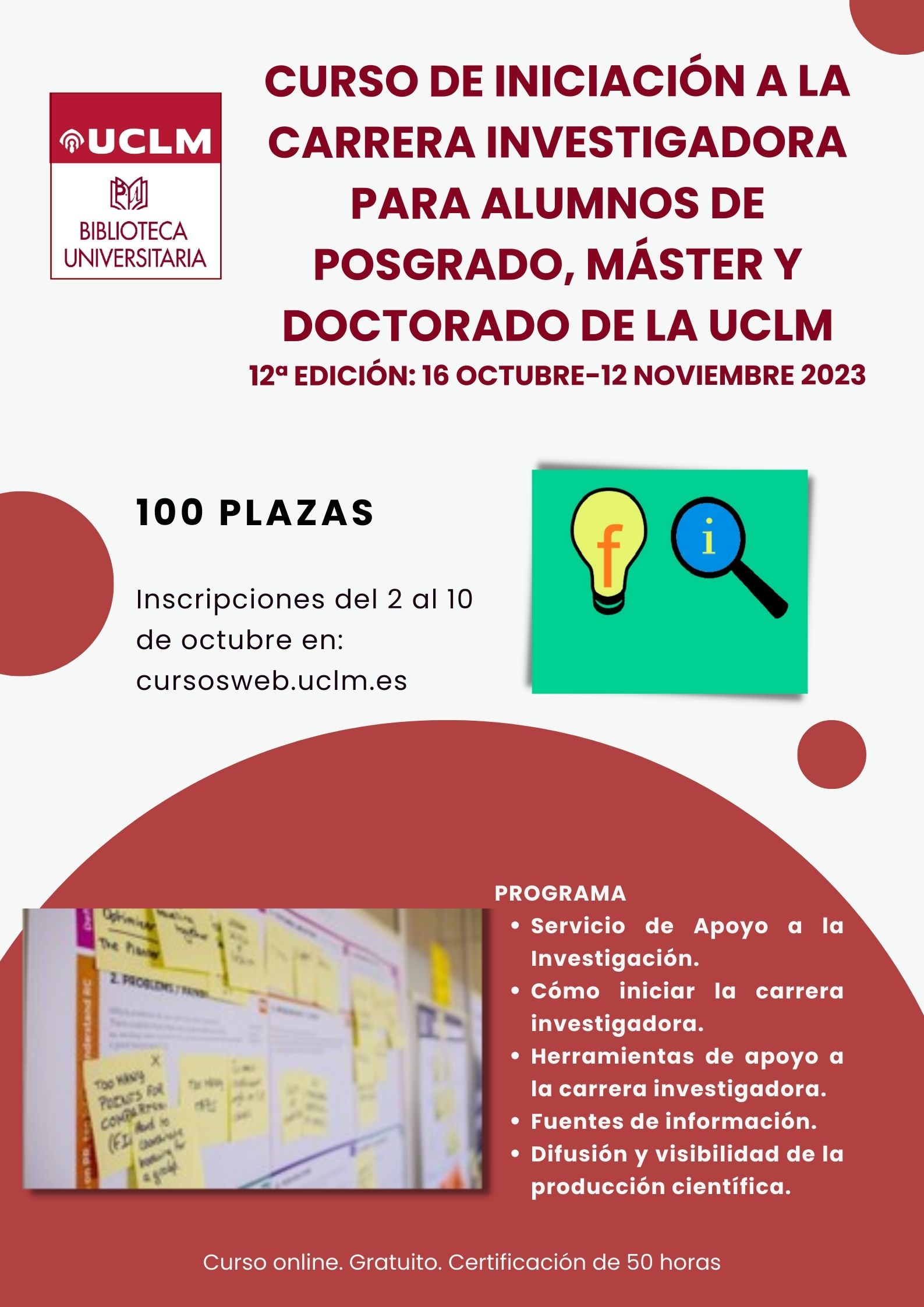 Curso de iniciación a la carrera investigadora