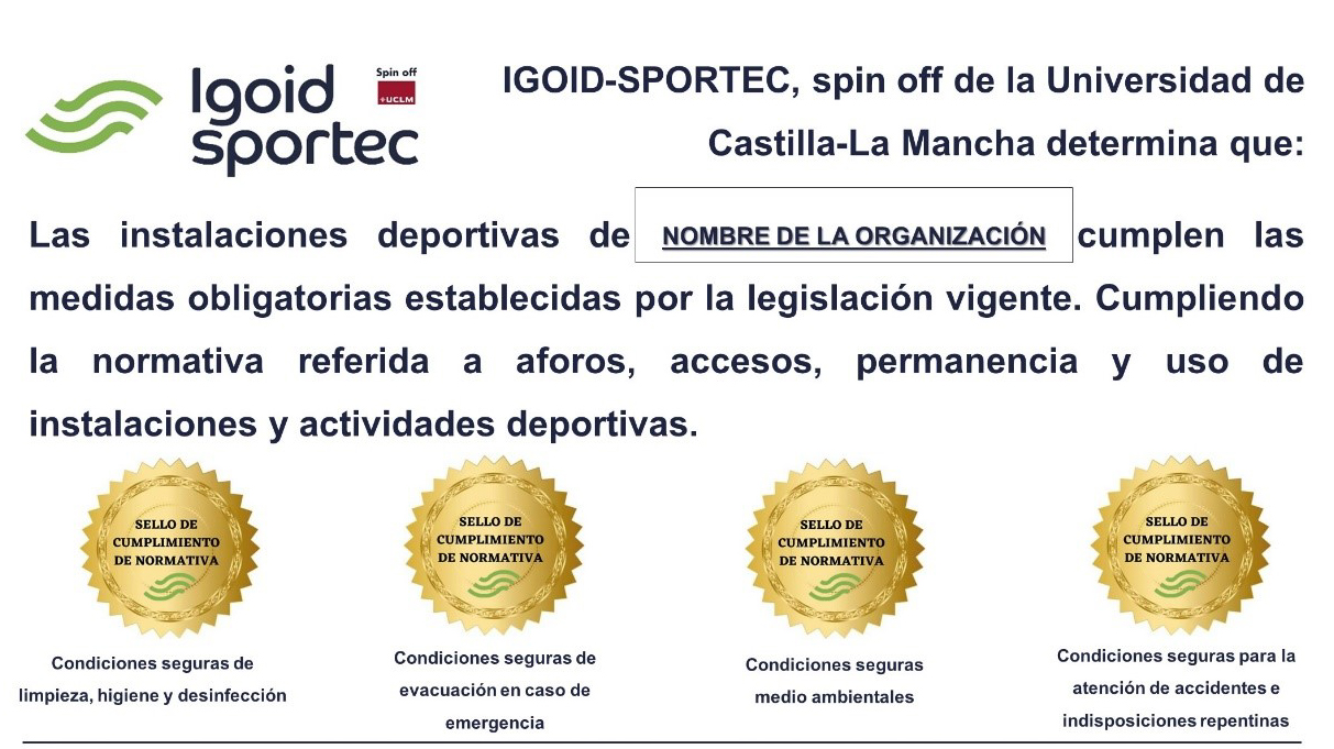 placa acreditativa del sello de compliance IGOID-Sportec
