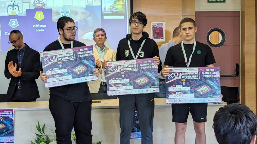 Equipos ganadores de la XVII Olimpiada de Informática de Castilla-La Mancha