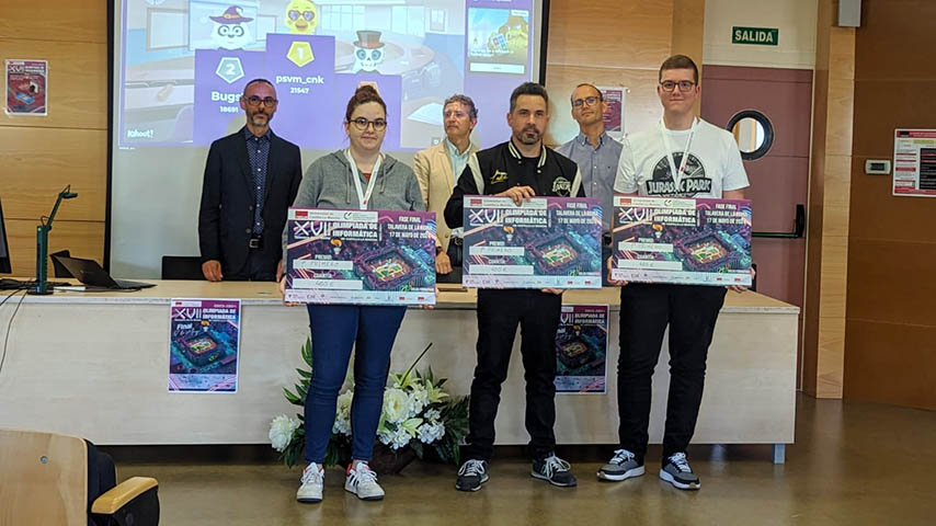 Equipos ganadores de la fase final de la Olimpiada Informática de CLM.