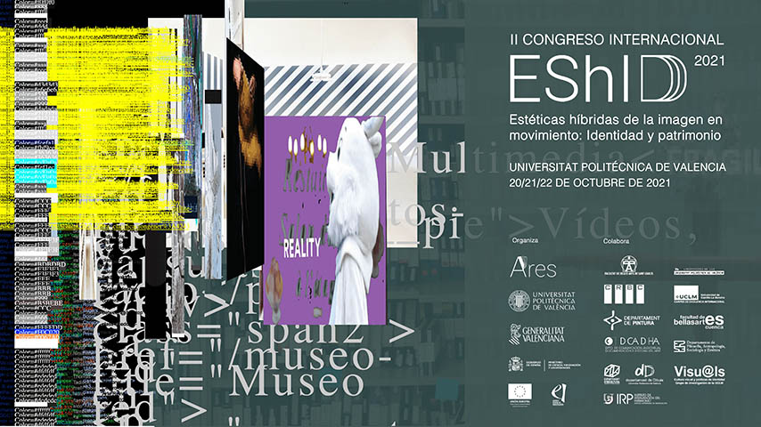 Cartel del ‘II Congreso Internacional Estéticas Híbridas de la Imagen en Movimiento: Identidad y Patrimonio’.